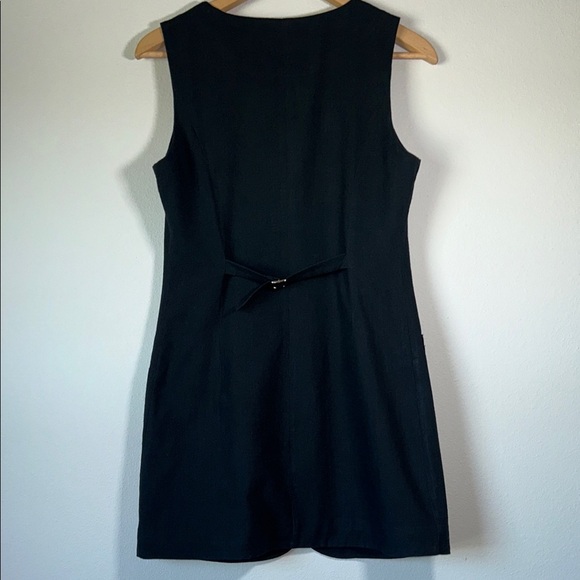 Commense Black Sleeveless Button Mini Dress - Picture 4 of 8